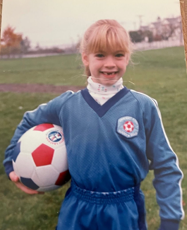 Christina's experience in soccer as a child helped lead her to a career in sports rehab.